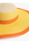 Straw Hat Trilby Color Blocked - 3