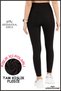 Women's Winter Black High Waist Tightening Leggings with Fleece Inside Curve High Waist Fleece Winter 1024 - 5