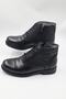 Men's Genuine Leather, Fur-Lined, Zip-Up, Black Casual Suit - 4