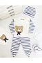 New Season Boxed 5-Piece Hospital Discharge Set with Teddy Bear Baby Boy Newborn Outfit - 2