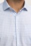 Classic Fit Long Sleeve Thin Striped Cotton Tie Collar Men's White Shirt - 3