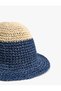 Straw Knitted Bucket Hat - 3