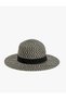 Straw Hat with Band Detail