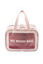 Double Compartment Transparent Makeup and Cosmetic Bag - Portable Travel Bathroom Storage Bag - XL Size - 5
