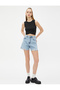Crop Ribbed Athlete Crew Neck Waist Detailed - 2