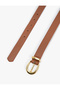 Faux Leather Belt - Metal Buckle Detail - 3