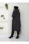 1032 Large Size Inner Hood Furry Waist Lace Up 3 Pocket Women's Cap - 3