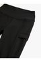 Pocketed Sports Leggings Standard Waist Slim Fit - 3