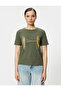 Slogan Printed T-Shirt Crew Neck Short Sleeve Cotton Standard Fit - 3