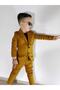 Burçak Boutique Boys' Mustard Color Trousers / Jackets / T-Shirts 3-Piece Combination - 5