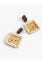 Geometric Patterned Straw Earrings - 2