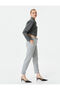 Carrot Trousers with Lace Waist and Pocket Detail