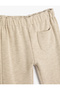 Basic Sweatpants with Elastic Waist Pocket Detail - 3