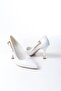 Women's Fascino White Patent Leather Stiletto Heels - 4