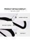 Plastic Clothes Hangers,20 Pack Heavy Duty Durable Non-Slip Coat Hangers with 360-Degree Swivel Hooks,Black - 4