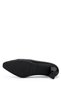 Women's Genuine Leather Black Heeled Shoes - 3