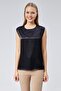 Sleeveless Satin Blouse