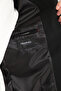 Snap Fastener Men's Polo Neck Short Stamp Coat Slim Fit - 4