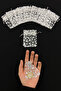 Silver Transparent Tiny Pouch, 100 Pieces Size 7X9Cm, Gift Gold Jewelry Lavender Promise Engagement Henna Wedding
