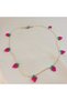 Strawberry Model Tiny Pearl Beaded Necklace-Strawberry Pearl Necklace-Strawberry Necklace-Gift Necklace-Handmade Necklace - 4