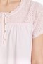 Women's 100% Cotton Nightgown / Eyelet Embroidery and Paneled Details / Powder Pink and Baby Blue Color Options. - 8