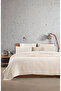 Ivory 100% Cotton Waffle Double Bedspread Without Fringe 220X240