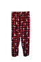 Women's Red Plaid Suede Quality Soft Winter Pajama Bottoms - 4
