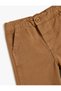 Jeans with Elastic Waist and Cotton Pocket Detail - 3