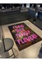 Ebru Collection Floral and Text Detailed Woven Base Modern Decorative Carpet Ebru46 - 2