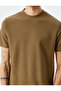 Brown Slim Fit T-Shirt - 5