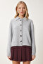 Soft Knitwear Bow Cardigan - Gray, Button, Ldp0032 - 3
