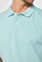 Men's Regular Fit Classic Cut 100% Cotton Plain Pique Green Polo Neck T-Shirt - 4