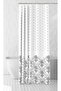 Bathroom Curtain 2X110X200 Double Wing Shower Curtain with Ring Gift 1228