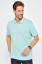 Men's Regular Fit Classic Cut 100% Cotton Plain Pique Green Polo Neck T-Shirt