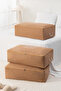 3 pieces mega size under bed pillow quilt sweater storage 74x46x22