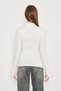 Women's Cream Finger Detail Turtleneck Lycra Bodysuit 173 - 7