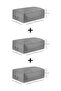 3 pieces mega size under bed pillow quilt sweater storage 74x46x22 - 7