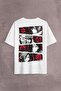 Naruto Kakashi Anime Manga Back Front Printed Oversize T-Shirt Unisex T-Shirt