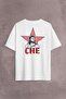 Ernosto Che Guevara Red Star Red Star Back Front Printed Oversize T-Shirt Unisex T-Shirt