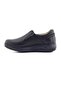 Genuine Leather Men's Casual Walking Shoes - 1850 Black - 3