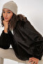 5091 Hooded Fur Lined Coat - Brown - 3