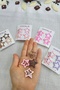 Set of 4 Coated Matte Pink Star Snap Hair Clips - Girls' Star Snap Side Hair Clips - 3