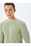 Green Men's Crew Neck Sweater