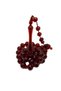 Red Color Tip Globe Cut Powder Amber Rosary - 2