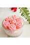 Triple Rose Flower Bud Flower Silicone Silicone Mold K-239, Scented Stone Soap Plaster Candle Mold - 3