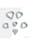 Diamond-Shaped Polymer Clay Mold, Earring Mold, Clay Cutter, 5 Sizes, No:974