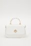 White Twist Pattern Handbag