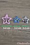 Set of 4 Coated Matte Milk Coffee Star Snap Hair Clips - Girls' Star Snap Side Hair Clips - 4