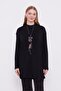 Black Ethnic Necklace Corduroy Cashmere Tunic - 4