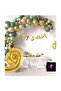 50 Pieces Balloon Luxury Pink Mold Green Gold 9 Years Balloon Set